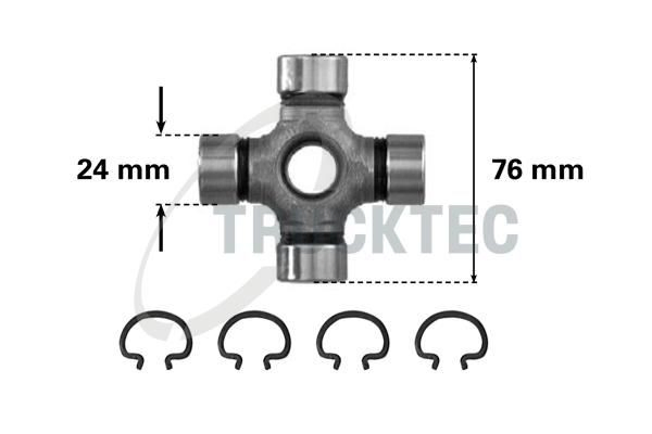 0234004 Trucktec Cruceta transmision
